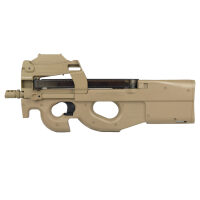 P90 Dark Earth 6mm FN Herstal - Airsoft S-AEG inkl. Red Dot