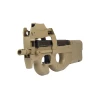 P90 Dark Earth 6mm FN Herstal - Airsoft S-AEG inkl. Red Dot – Bild 4