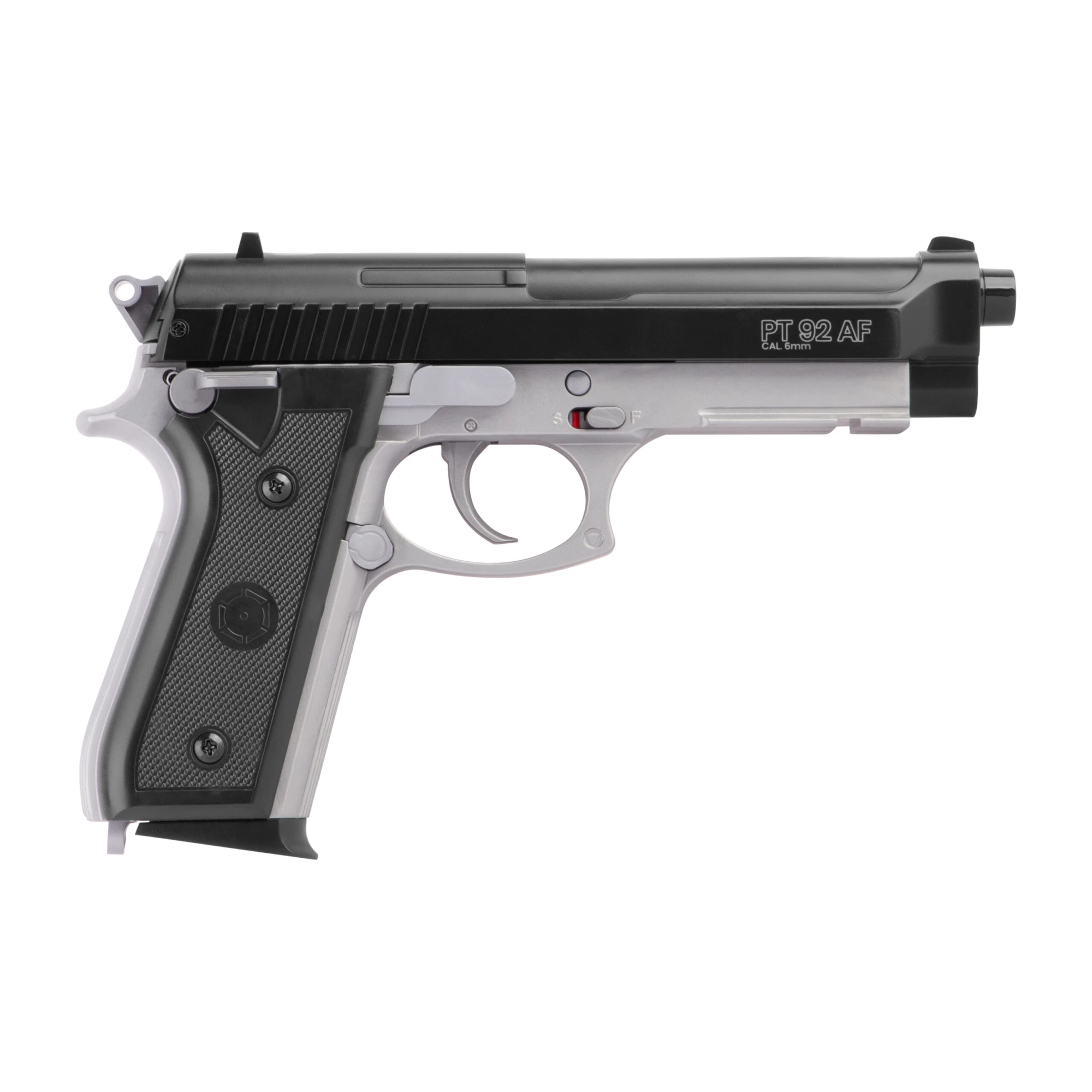 Cybergun PT92 H.P.A. Schwarz/Silber 6mm - Airsoft Federdruck – Bild 2