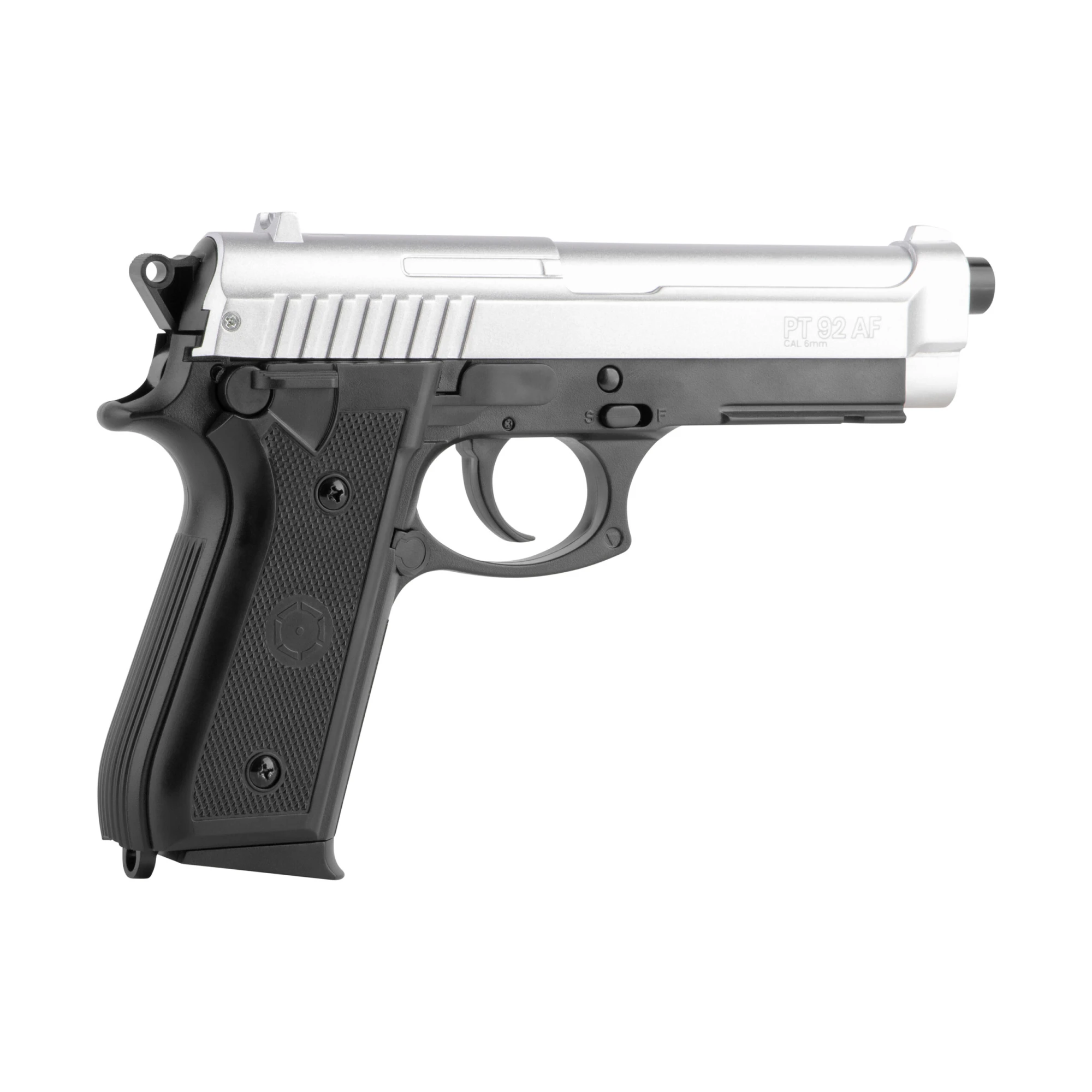Cybergun PT92 H.P.A. Silber/Schwarz 6mm - Airsoft Federdruck – Bild 2