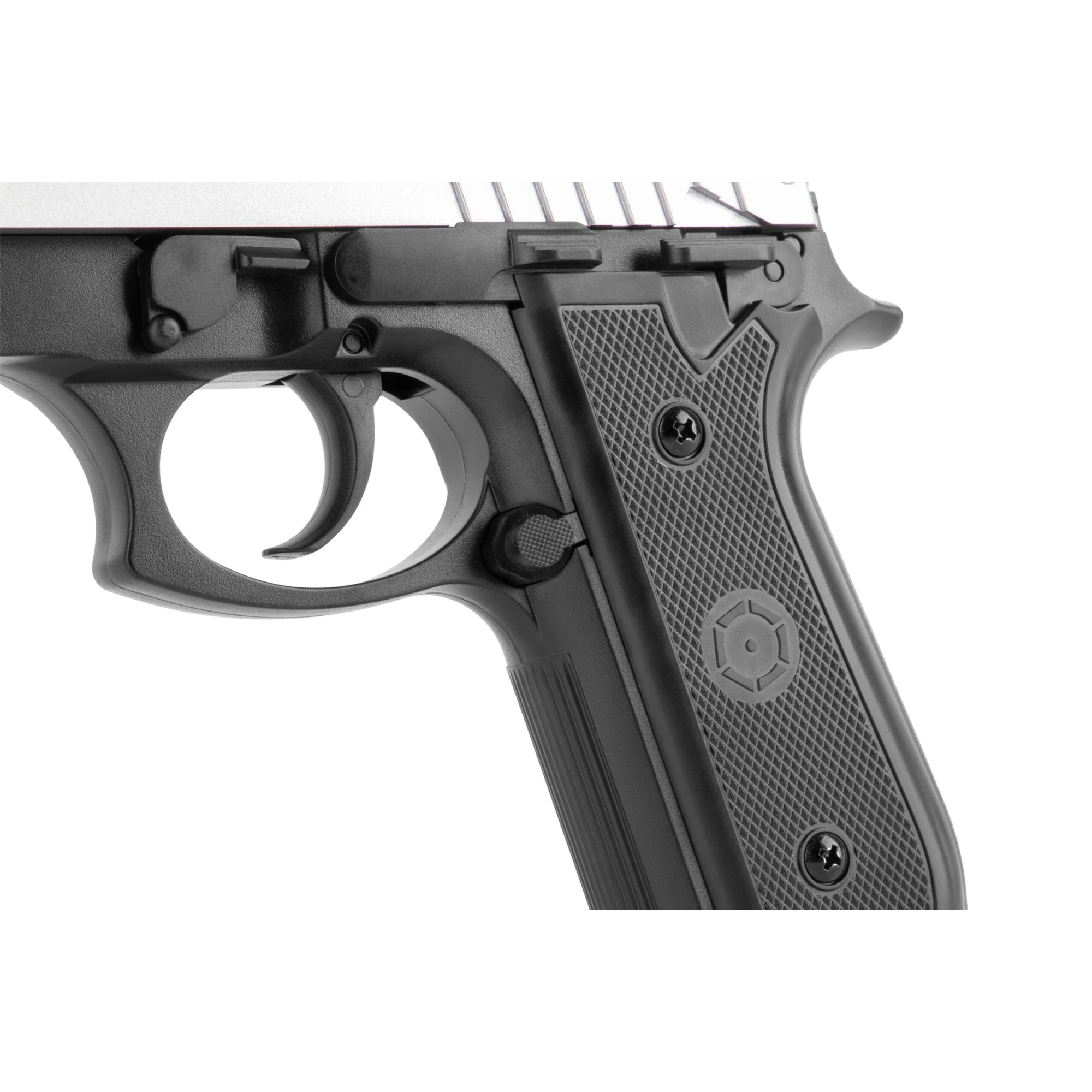 Cybergun PT92 H.P.A. Silber/Schwarz 6mm - Airsoft Federdruck – Bild 3