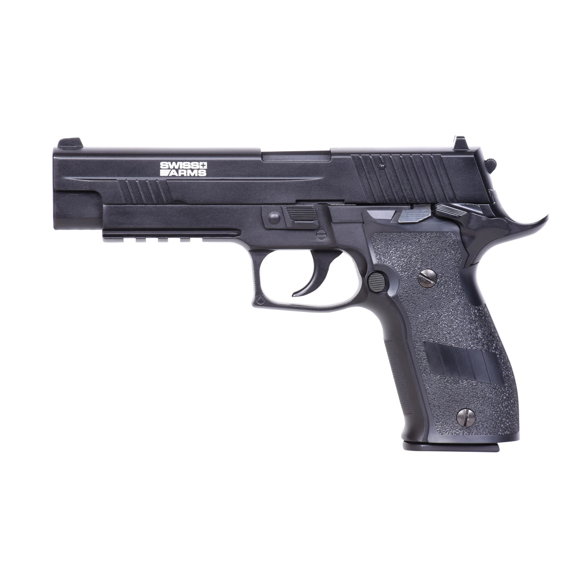 Navy Pistol XXL Schwarz 6mm Swiss Arms - Airsoft Co2 BlowBack