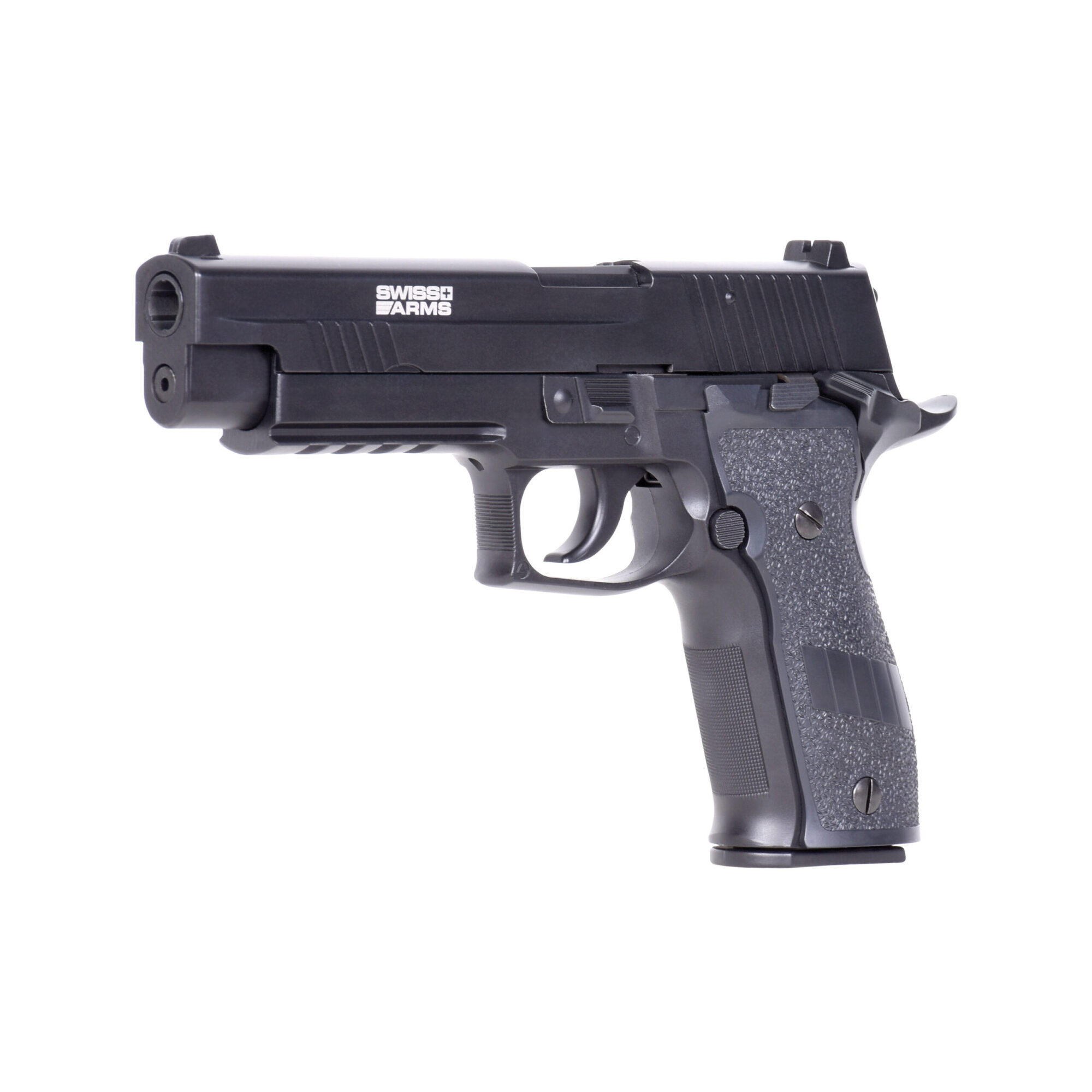 Navy Pistol XXL Schwarz 6mm Swiss Arms - Airsoft Co2 BlowBack – Bild 2