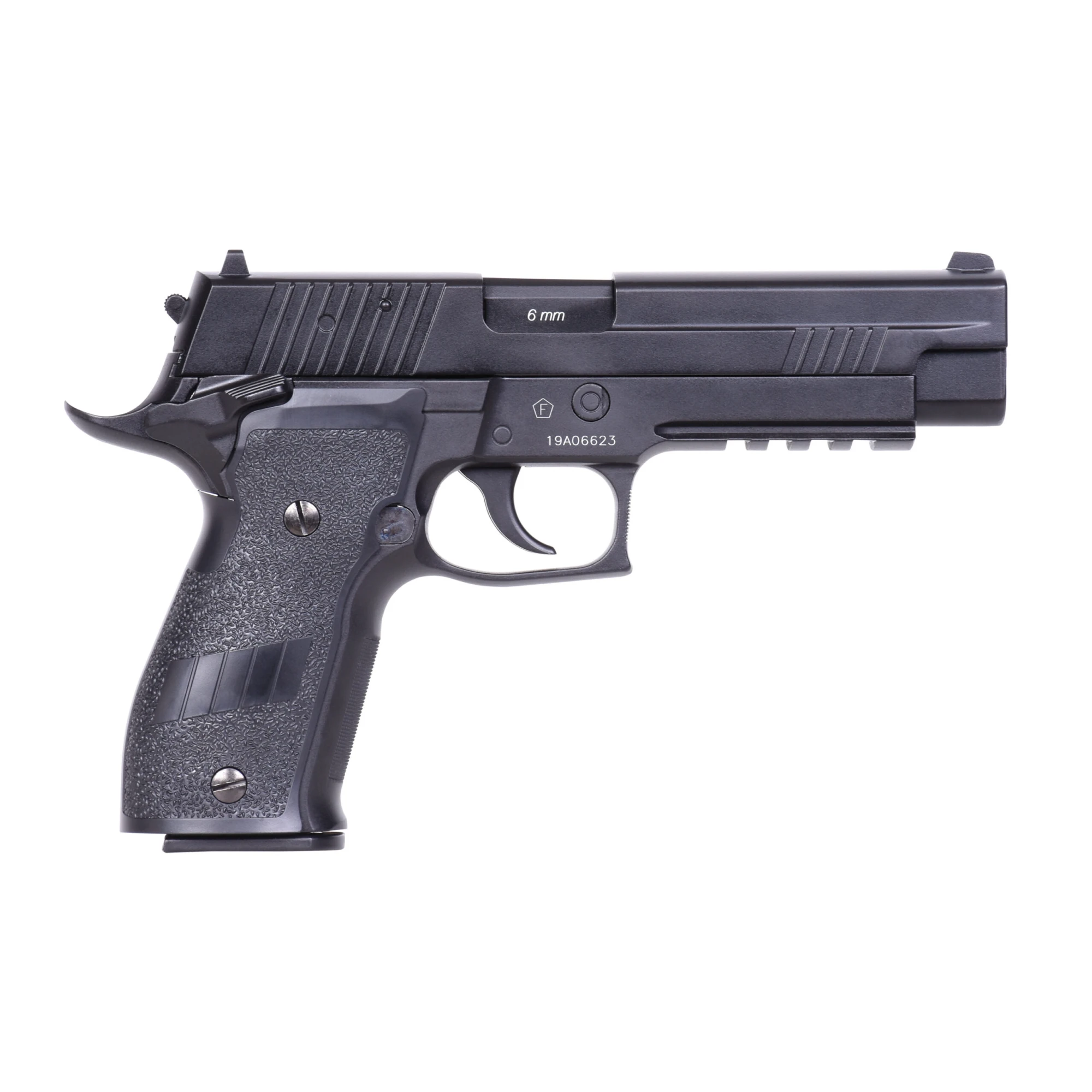 Navy Pistol XXL Schwarz 6mm Swiss Arms - Airsoft Co2 BlowBack – Bild 3