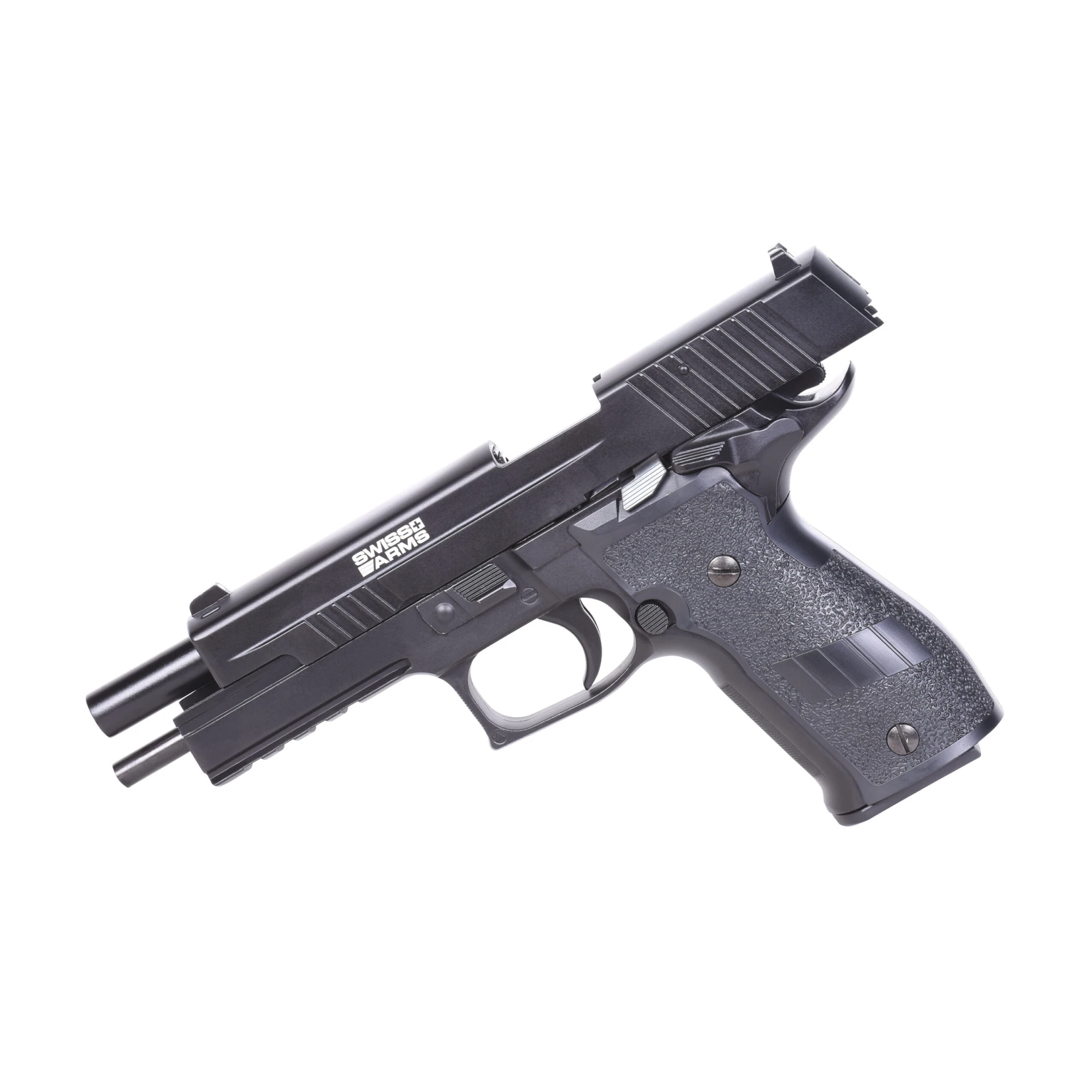 Navy Pistol XXL Schwarz 6mm Swiss Arms - Airsoft Co2 BlowBack – Bild 5