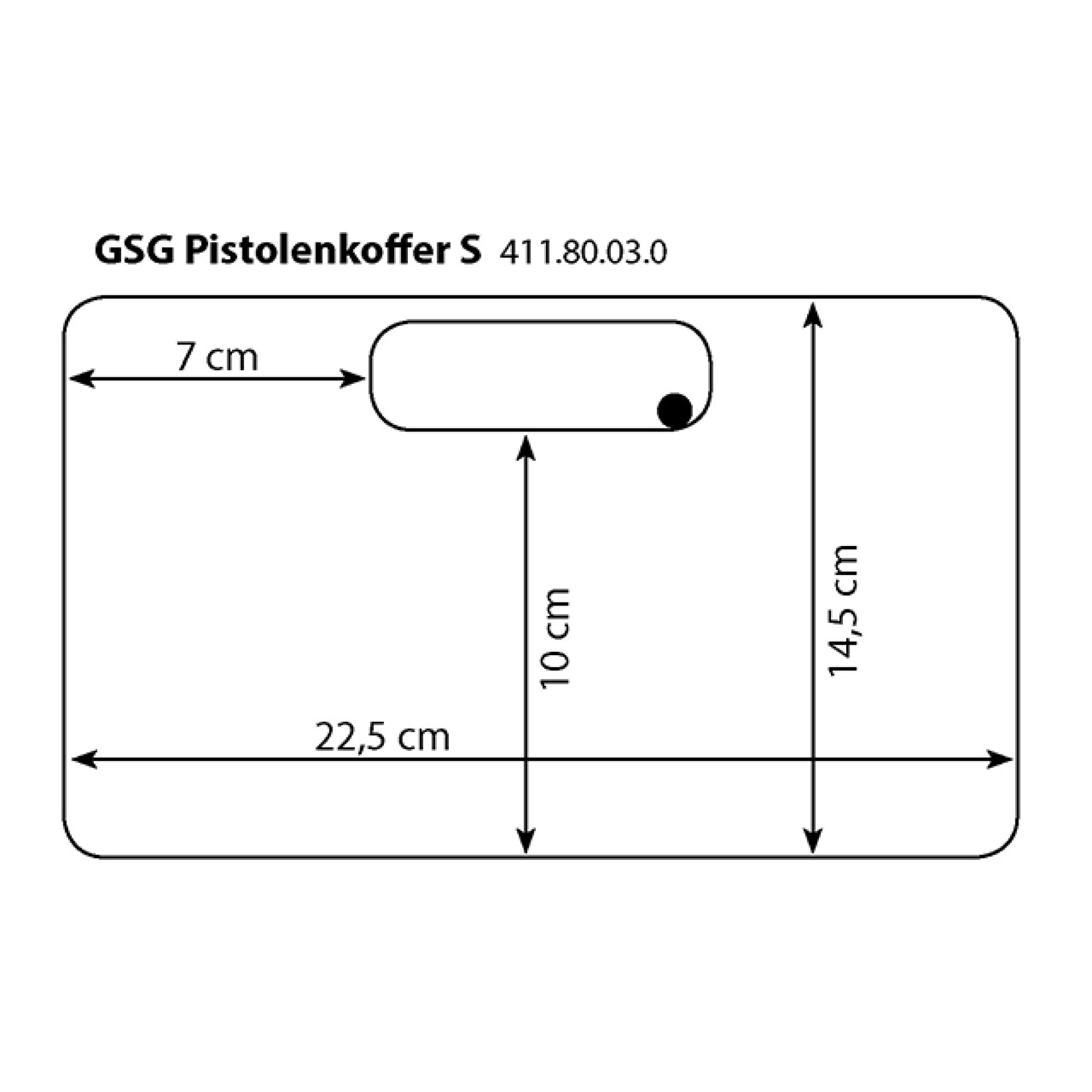 GSG Koffer Small Schwarz – Bild 2