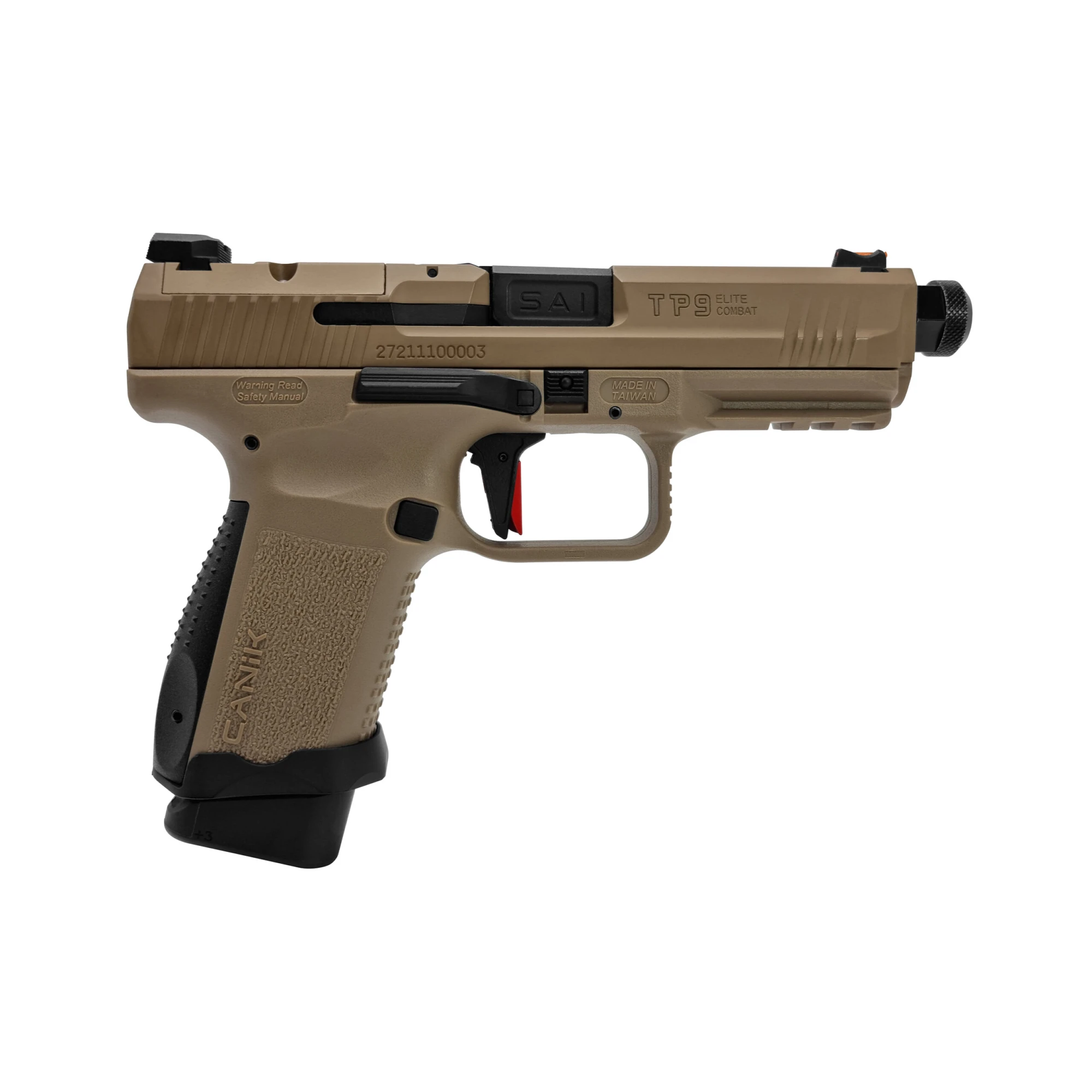 Canik TP 9 FDE Flat Dark Earth Elite Combat 6mm - Airsoft Gas BlowBack – Bild 2