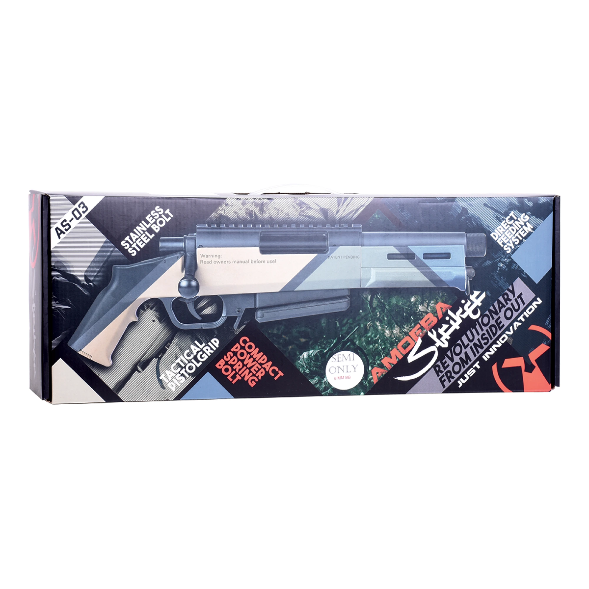 Striker S3 Sniper Schwarz 6mm Ares Amoeba - Airsoft Federdruck – Bild 9
