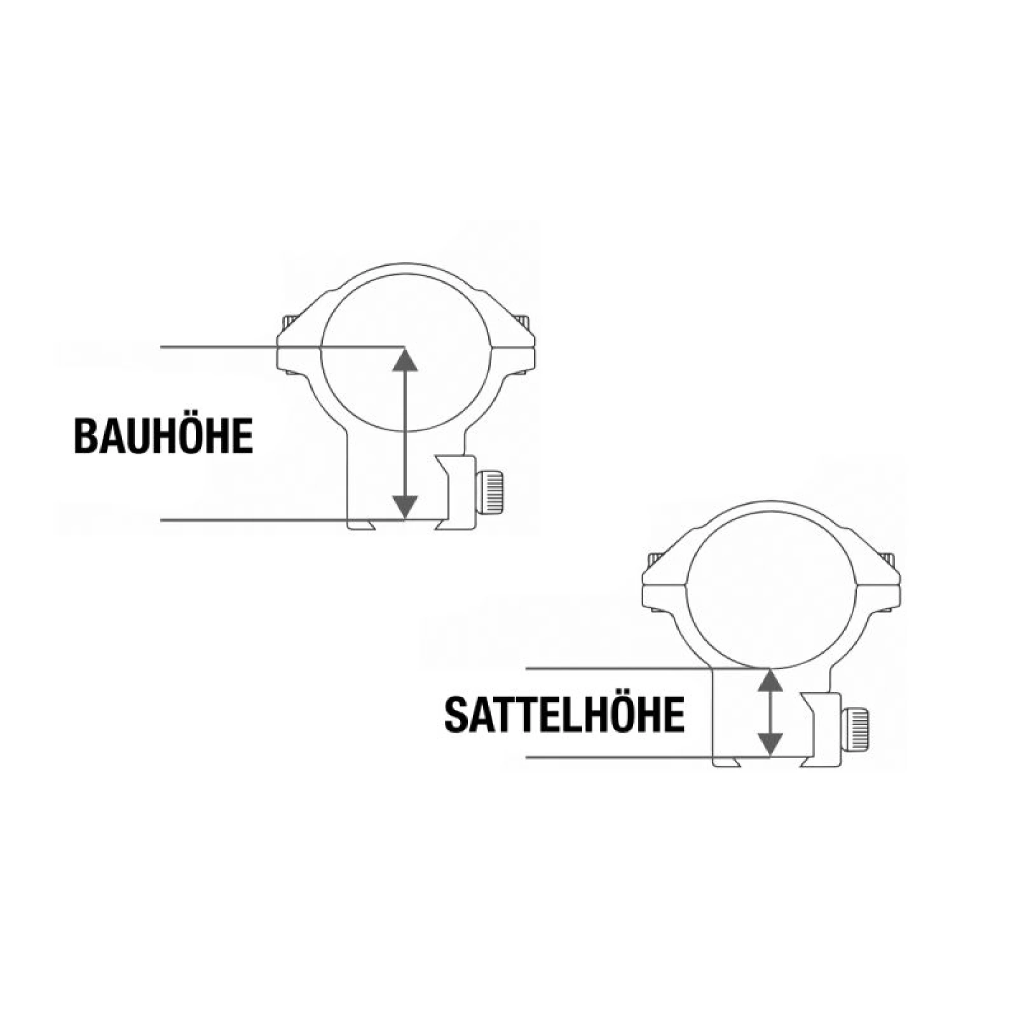 Montageringe Prismenschiene 30mm medium Element Optics XT – Bild 6