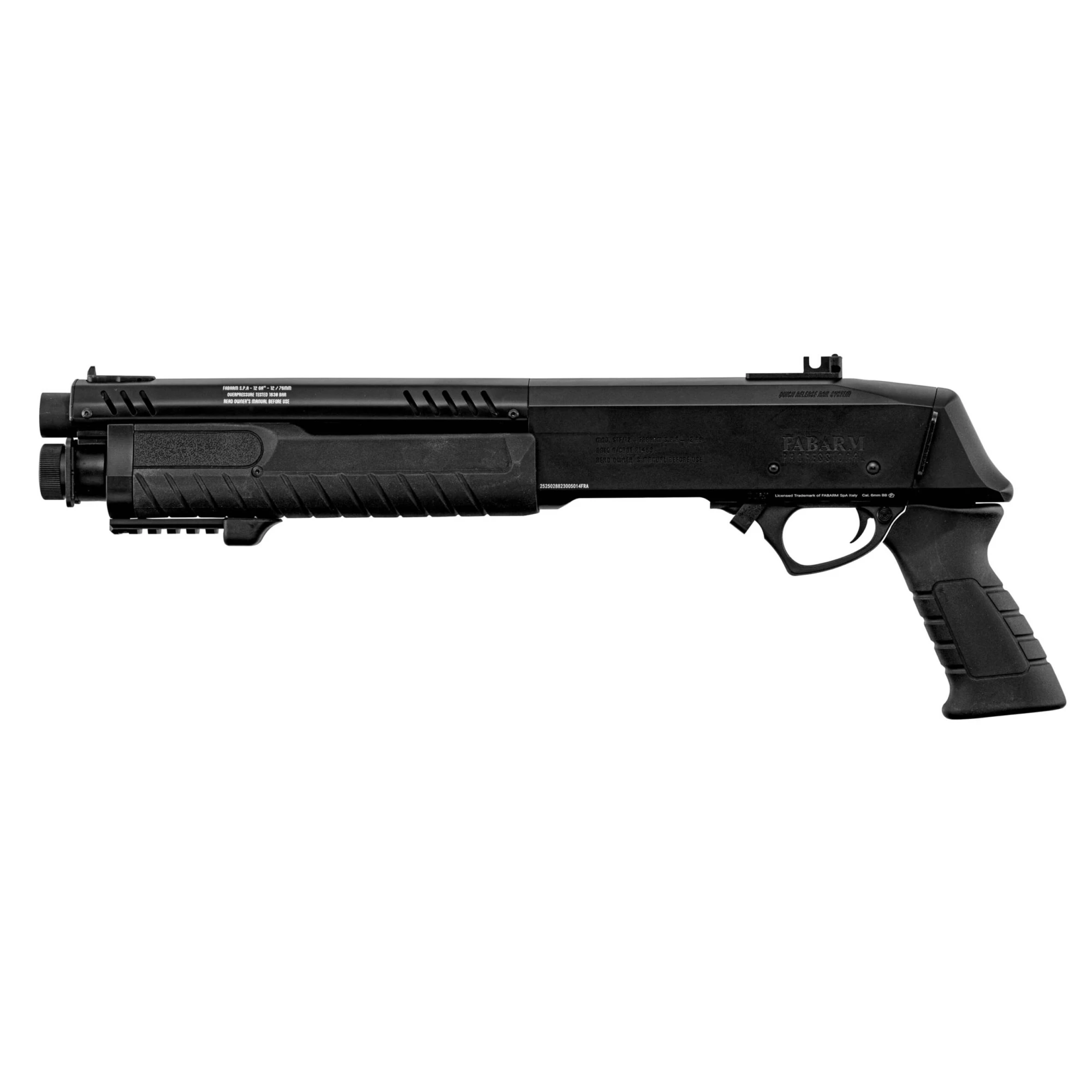 FABARM STF12 Initial Schwarz Short 6mm - Airsoft Gas Non BlowBack