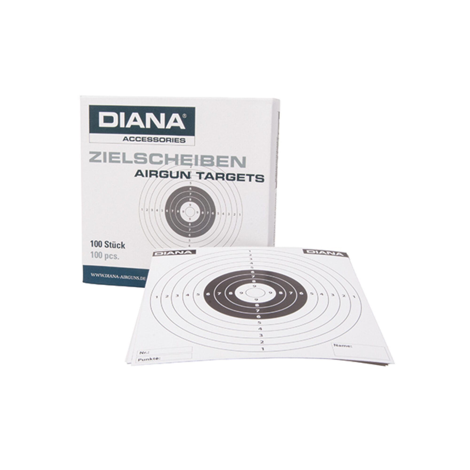 Papier Zielscheiben 14x14cm 100 Stück DIANA – Bild 2