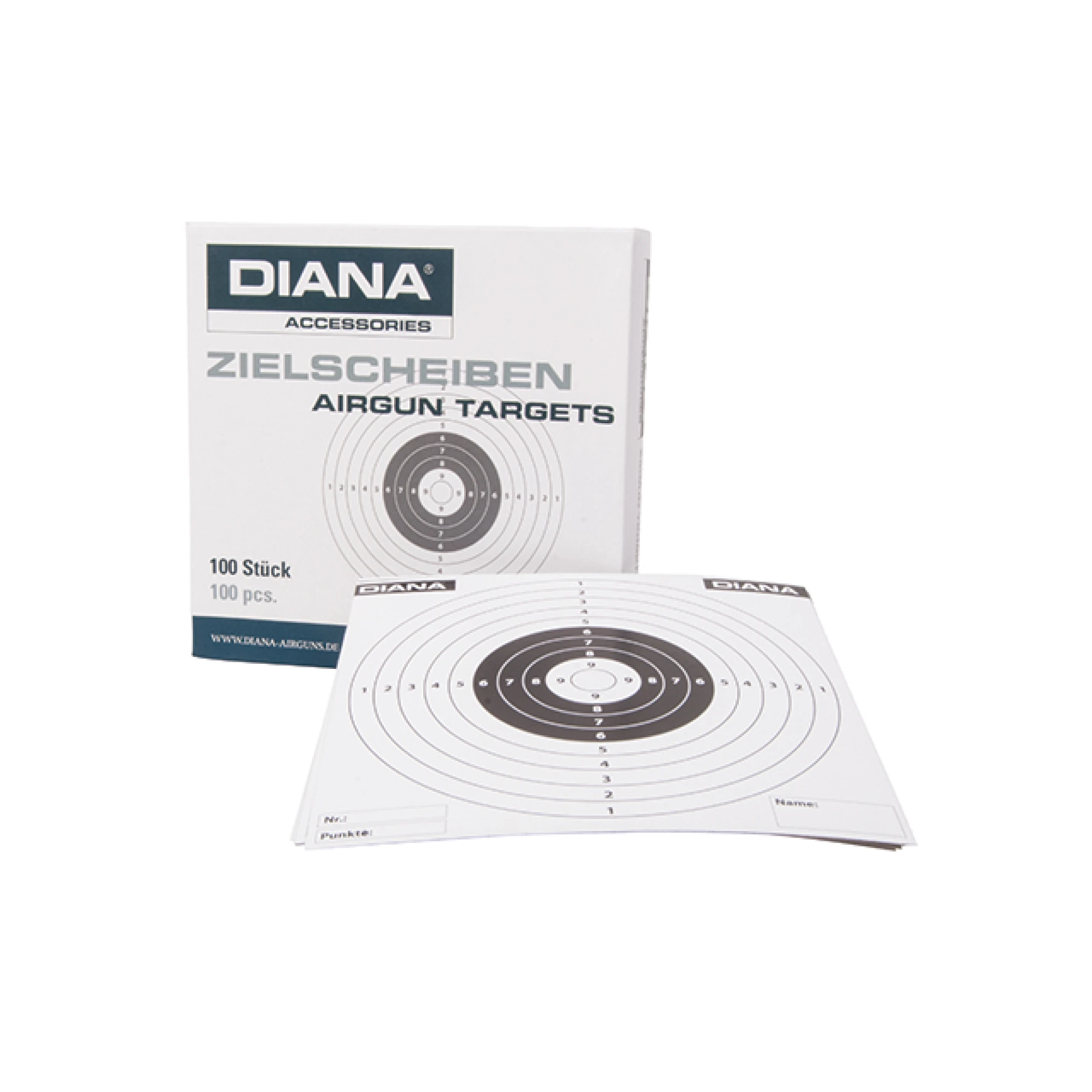 Papier Zielscheiben 14x14cm 100 Stück DIANA – Bild 2