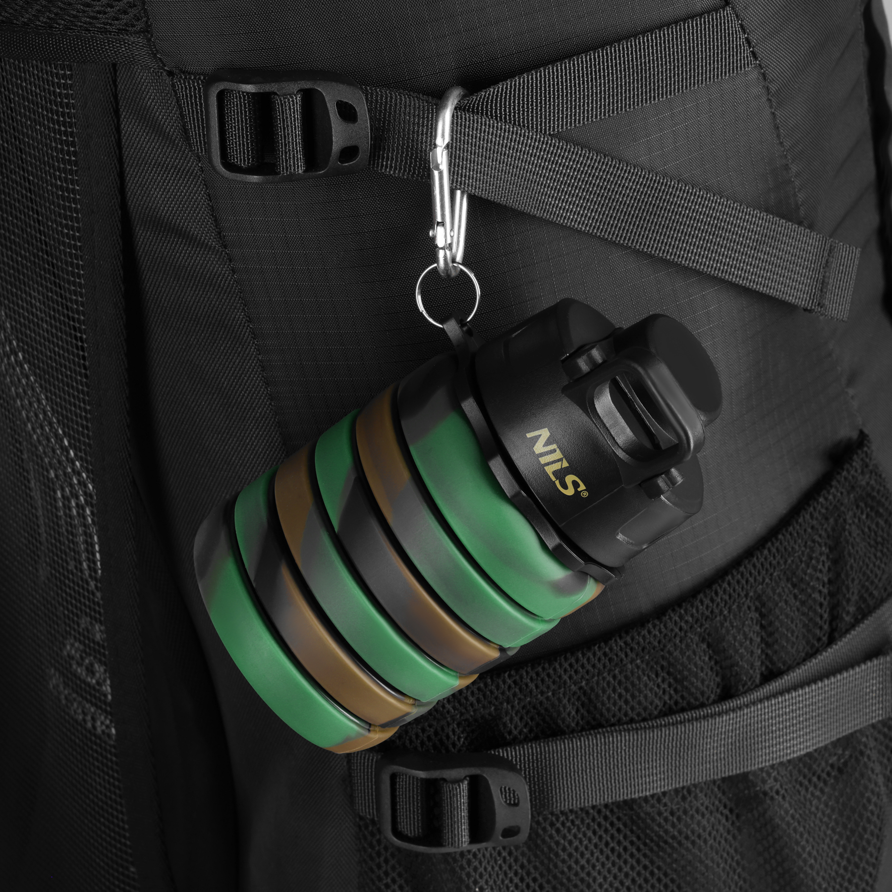 NC4106 SILIKON-TRINKFLASCHE, FALTBAR, 500 ML, GRÜN, NILS – Bild 4