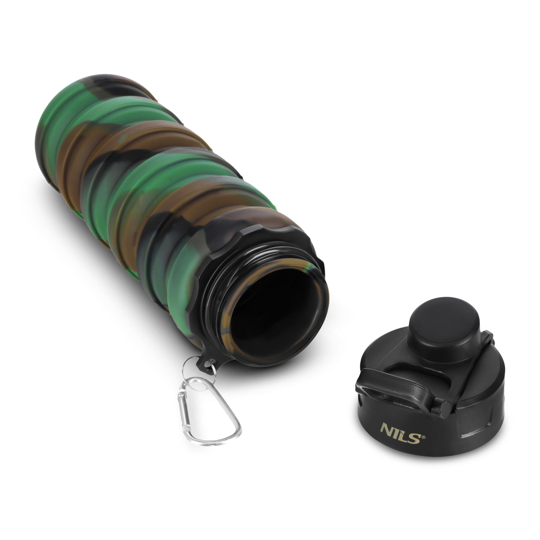 NC4106 SILIKON-TRINKFLASCHE, FALTBAR, 500 ML, GRÜN, NILS – Bild 7